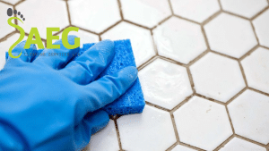 clean kitchen grout